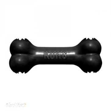 KONG Extreme Goodie Bone Gumi Csont Kutyajáték Fekete M