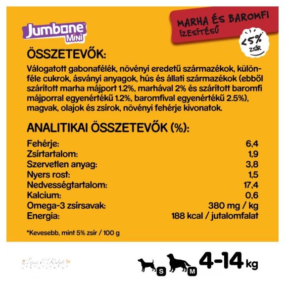 Pedigree Jumbone mini 180g marha