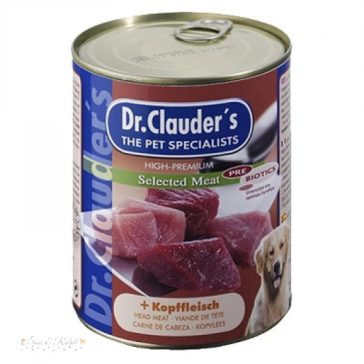 Dr.Clauders Dog Selected Meat Fejhúsos konzerv 800g
