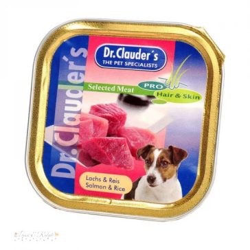   Dr.Clauders Dog Selected Meat Lazacos és rizses alutálka 100g