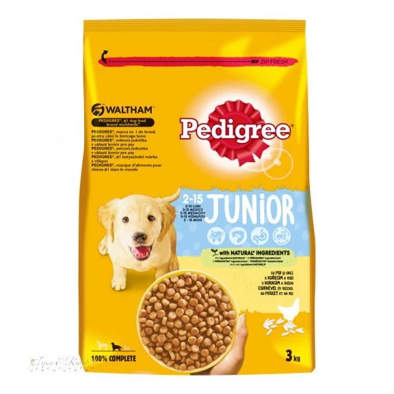 Pedigree Száraz Junior Baromfi 3kg