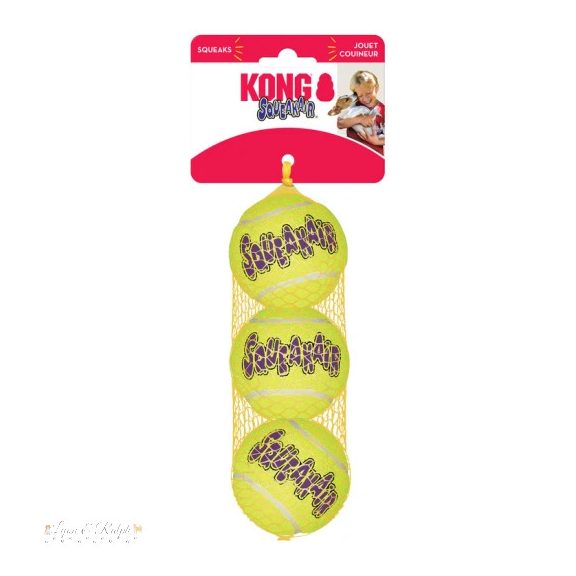 KONG SqueakAir Balls Teniszladba Kutyajáték 3 db M