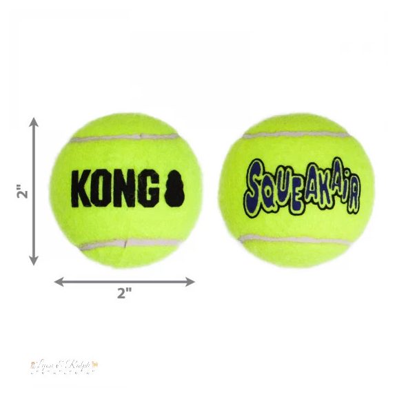 KONG SqueakAir Balls Teniszladba Kutyajáték 3 db S