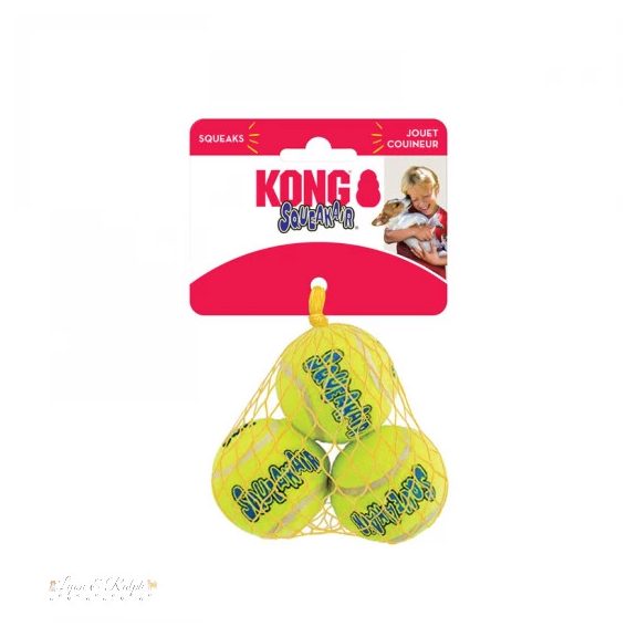 KONG SqueakAir Balls Teniszladba Kutyajáték 3 db S