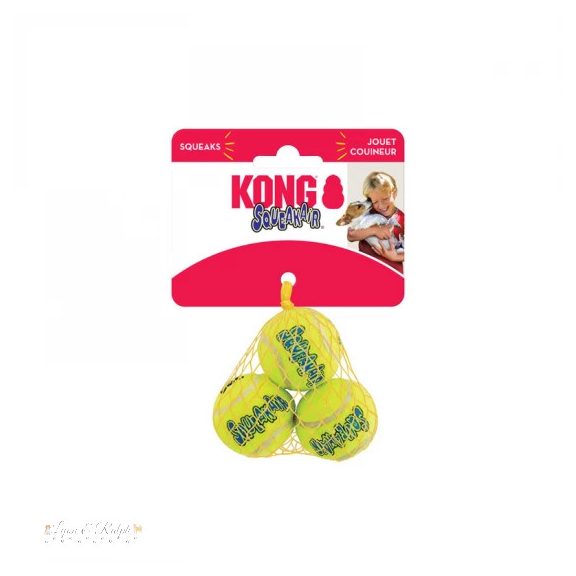 KONG SqueakAir Balls Teniszladba Kutyajáték 3 db XS