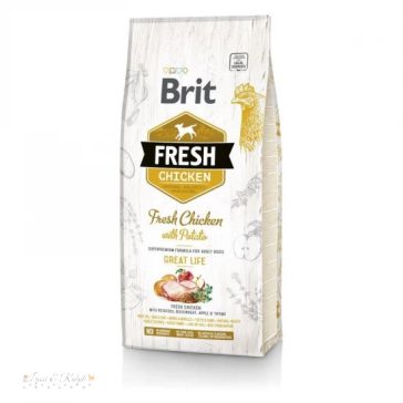   Brit Fresh Chicken with Potato Adult Great Life kutyatáp 12 kg