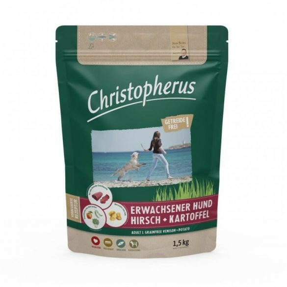 Christopherus Dog Adult Grainfree Szarvas és burgonya Large 1,5kg