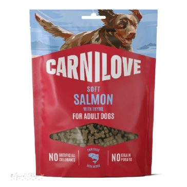   Carnilove Dog Soft  Snack Salmon With Thyme - Lazac Kakukkfűvel kistestű kutyáknak  200g