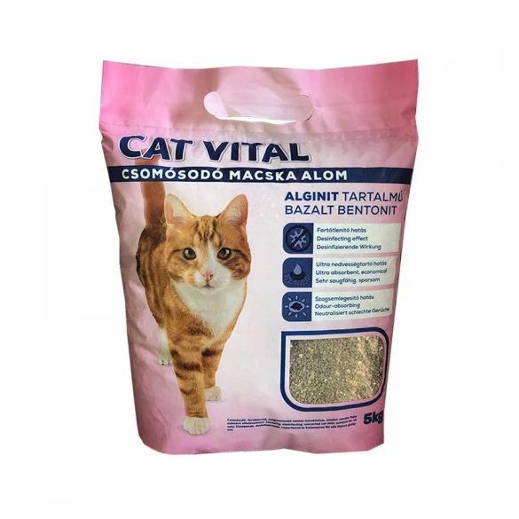 Cat Vital macskaalom alginit tartalmú bazalt bentonit 5kg
