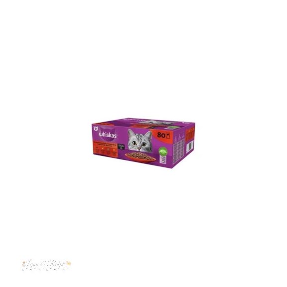 Whiskas alutasak Multipack klasszikus válogatás mártásban 80x85g