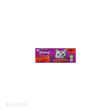   Whiskas alutasak Multipack klasszikus válogatás mártásban 80x85g