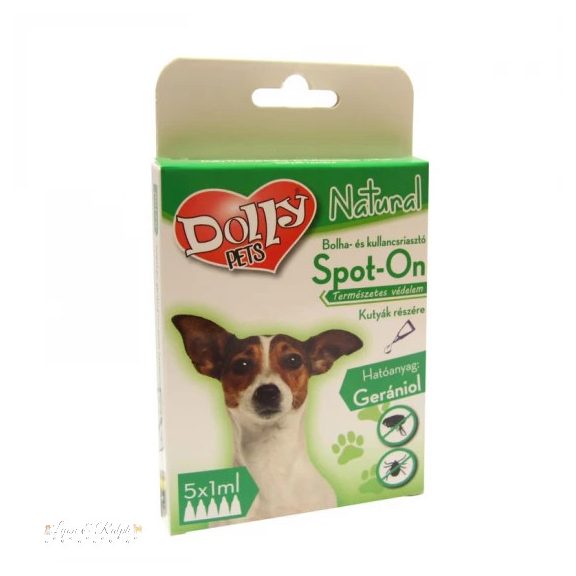 Dolly Natural bolha és kullancsriasztó spot on kutyák részére 5x1ml