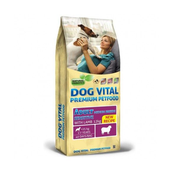 Dog Vital Adult Sensitive Maxi Breeds Lamb 12kg