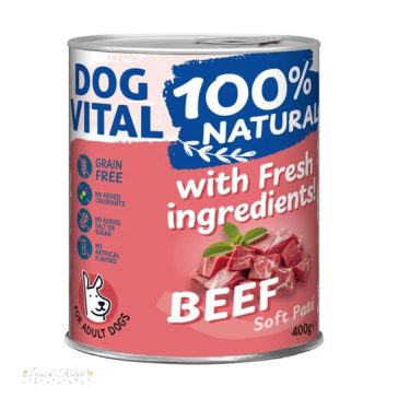 Dog Vital konzerv 100% Natural Soft Paté Beef - marha 400g