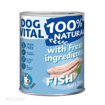 Dog Vital konzerv 100% Natural Soft Paté Fish - hal 400g