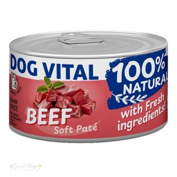 Dog Vital konzerv 100% Natural Soft Paté Beef - marha 150g