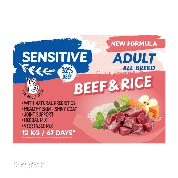 Dog Vital Sensitive Adult Beef, Rice&Pumpkin All breeds 12kg