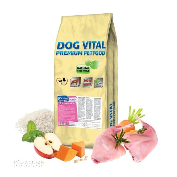 Dog Vital Sensitive Adult Rabbit, Rice&Pumpkin All breeds 12kg