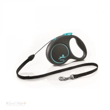   Flexi Black Design zsinóros automata póráz S 5m 12kg-ig kék