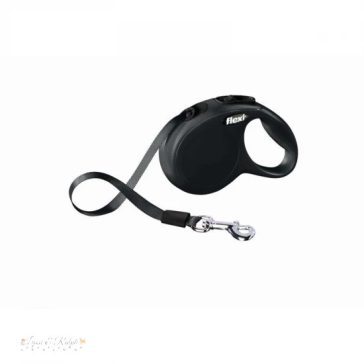   Flexi New Classic szalagos automata póráz XS 3m 12kg-ig fekete