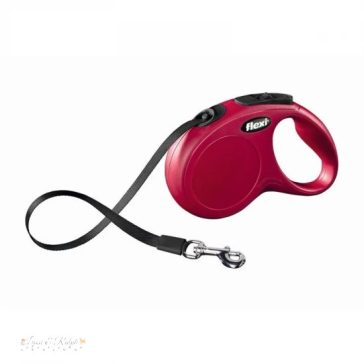   Flexi New Classic szalagos automata póráz S 5m 15kg-ig piros