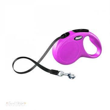   Flexi New Classic szalagos automata póráz S 5m 15kg-ig pink