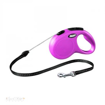   Flexi New Classic zsinóros automata póráz S 5m 12kg-ig pink