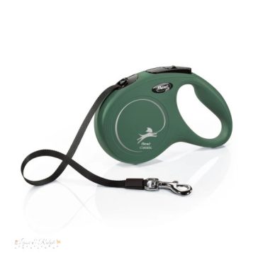 Flexi New Classic Szalag M 5m oliva zöld