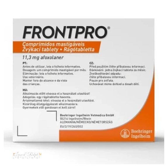 Frontpro 11,3 mg rágótabletta 2-4 kg 3X