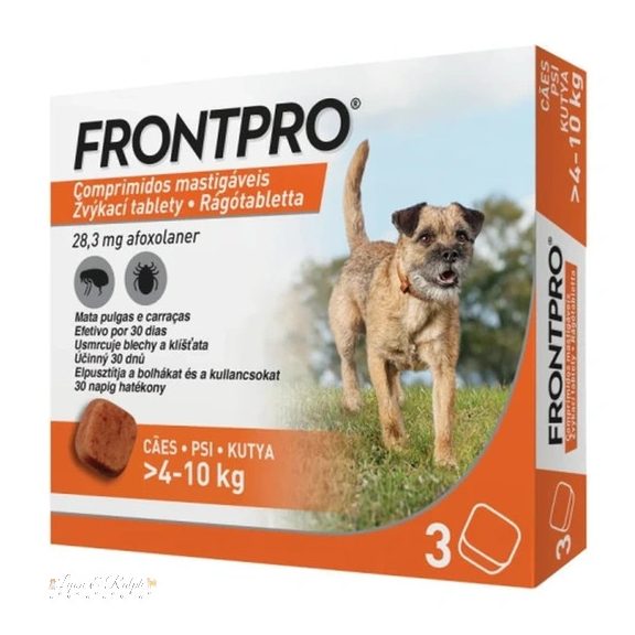 Frontpro 28,3 mg rágótabletta 4-10 kg 3X