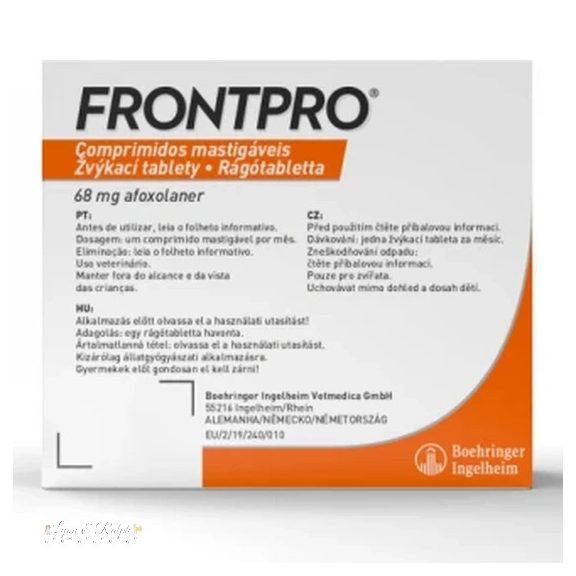 Frontpro 28,3 mg rágótabletta 4-10 kg 3X