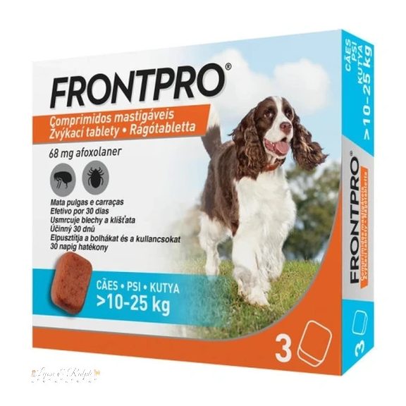 Frontpro 68 mg rágótabletta 10-25 kg 3X