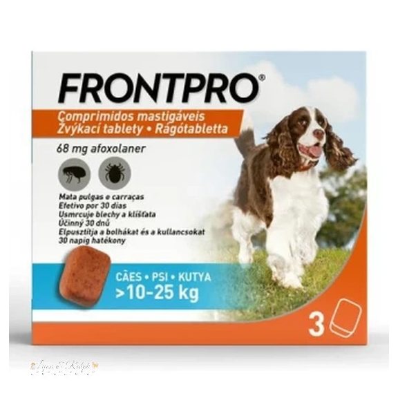 Frontpro 68 mg rágótabletta 10-25 kg 3X