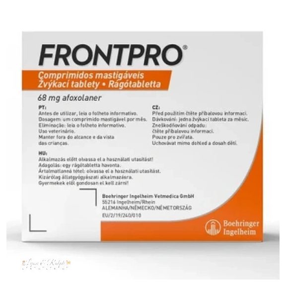 Frontpro 68 mg rágótabletta 10-25 kg 3X
