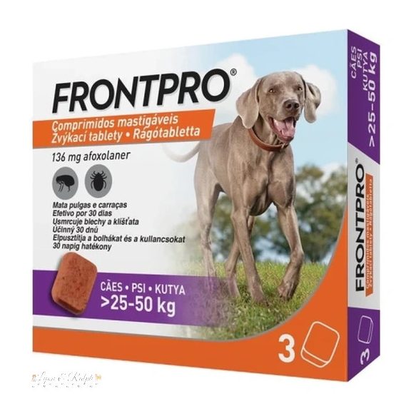 Frontpro 136 mg rágótabletta 25-50 kg 3X