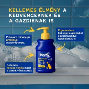   DOUXO® Skin & Coat SPA, Extra kímélo sampon, hidratáló 250 ml