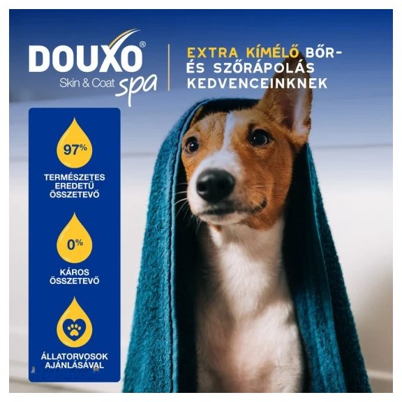 DOUXO® Skin & Coat SPA, Extra kímélo sampon, hidratáló 250 ml