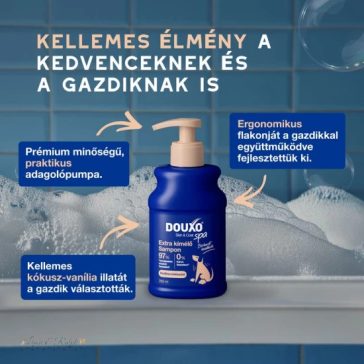   DOUXO® Skin & Coat SPA, Extra kímélo sampon, vedléscsökkento 250ml