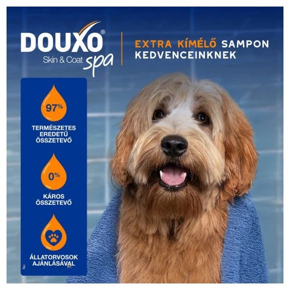 Douxo Spa 2 az 1-ben gubancoldó sampon kutyáknak 250ml