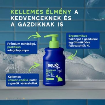   DOUXO® Skin & Coat SPA, Extra kímélo sampon, kölyökkutyáknak 250 ml