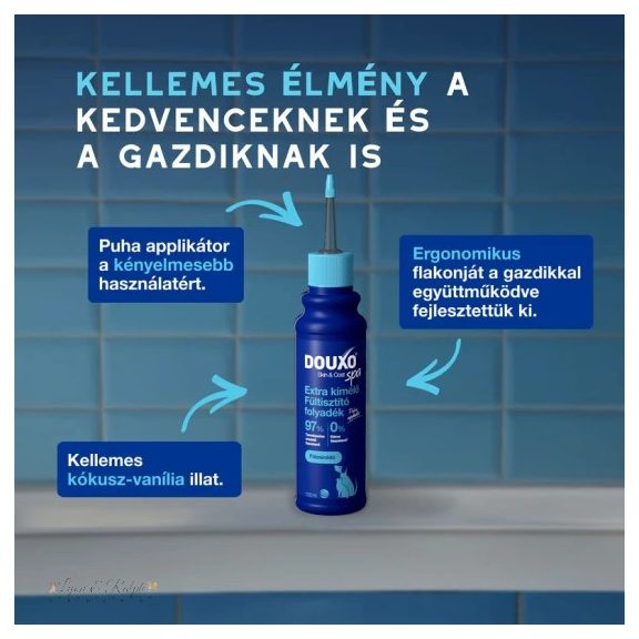 Douxo Spa Fültisztító folyadék kutyáknak és macskáknak 120ml
