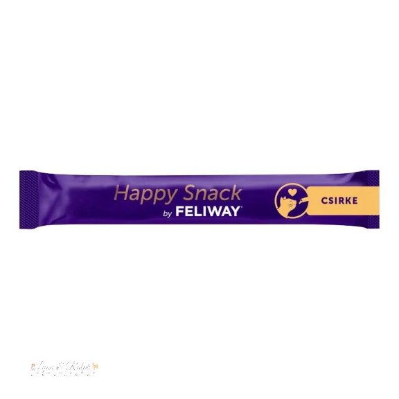Happy Snack by Feliway csirke, krémes, relaxáló jutalomfalat macskáknak 6 db