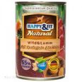   Happy&Fit Natural Dog konzerv vadhús, bárány burgonyával és sáfrányolajjal 400g