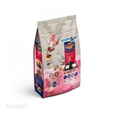  Happy&Fit Superior Adult Hipoallergén, Gabonamentes Kacsa, halolajjal és almával 2,5kg
