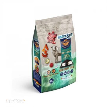   Happy&Fit Superior Puppy&Junior Hipoallergén, Gabonamentes Bárány édesburgonyával 2,5kg