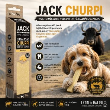   JACK himalájai churpi fogtisztító kutya jutalomfalat sajt M 70g