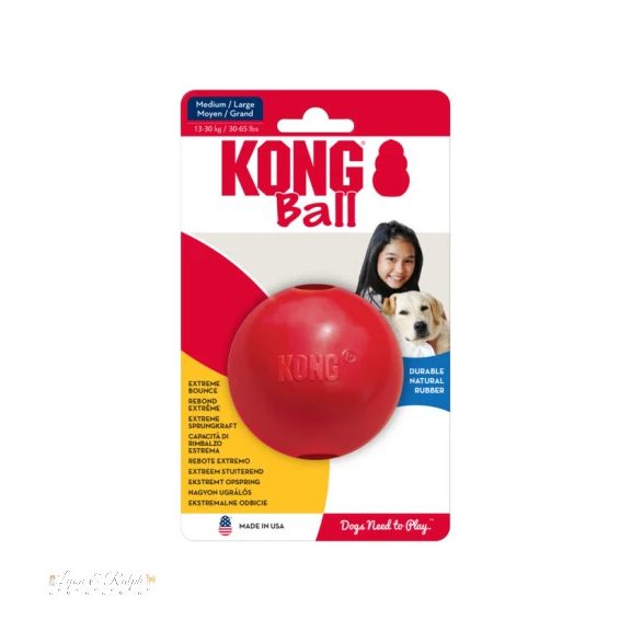 KONG Feliratos Labda Kutyajáték M/L