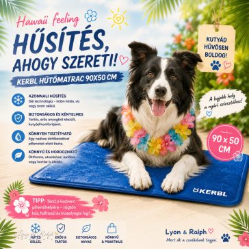   Kerbl hűtőmatrac kutyáknak 90×50 cm – Hűs pihenés a legmelegebb nyári napokon! ️