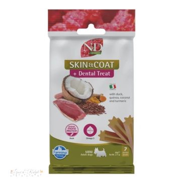 N&D Quinoa Dog Jutalomfalat Skin&coat Duck Adult Mini 60g