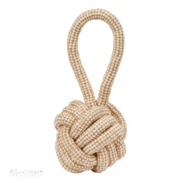 KERBL Csomózott labda kötéllel, 21 cm